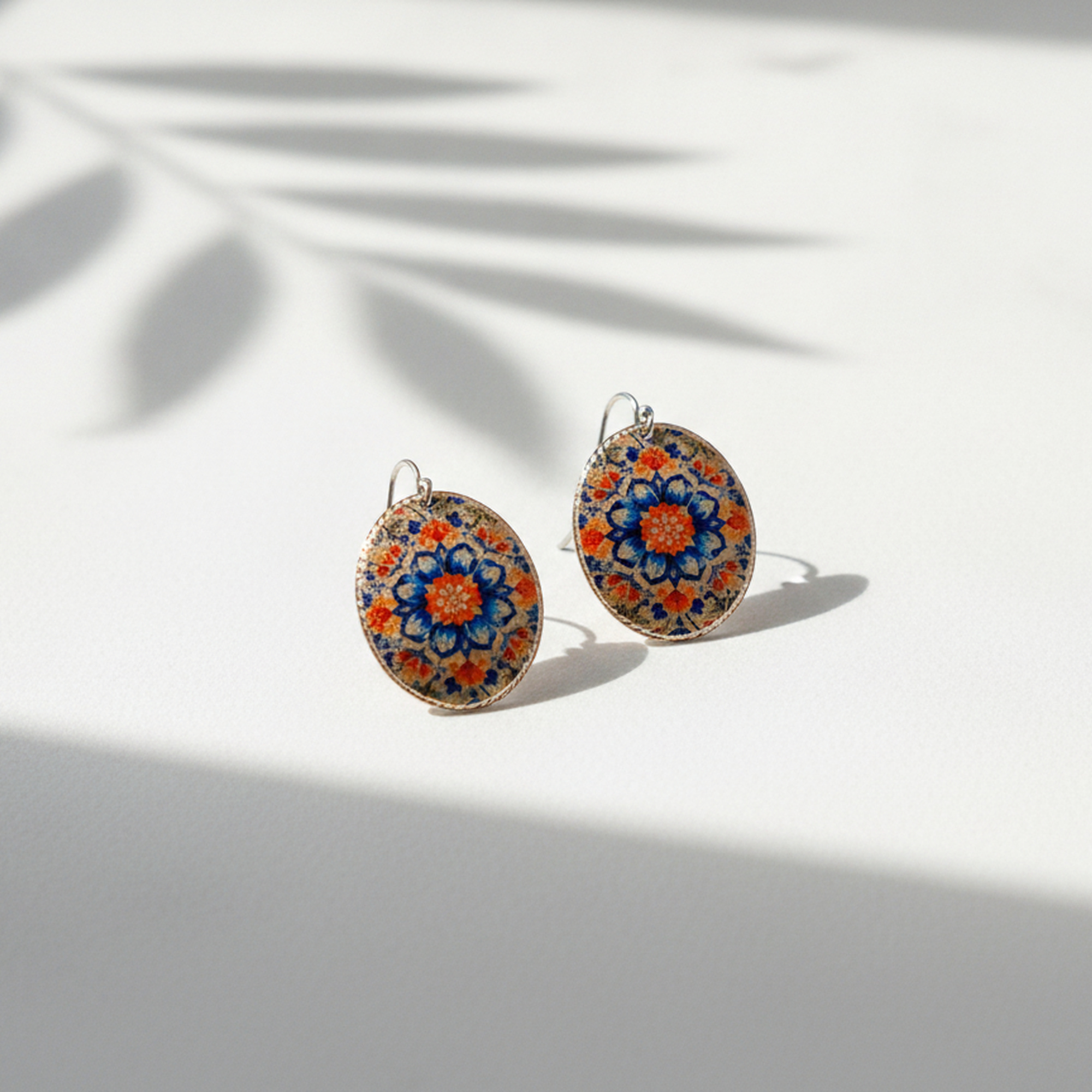 Aztek Kilim Küpe & Yüzük İkili Seti