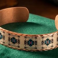 Kök Kilim Ak Çeyiz İnce Bakır Bileklik