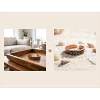 Çizgisel Dokulu İnce Bileklik & Yüzük Seti
